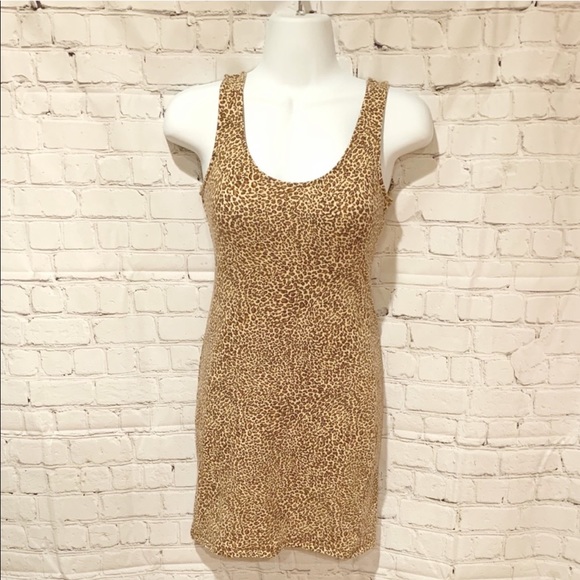 Xhilaration Dresses & Skirts - Stretchy Leopard Tank Mini Dress